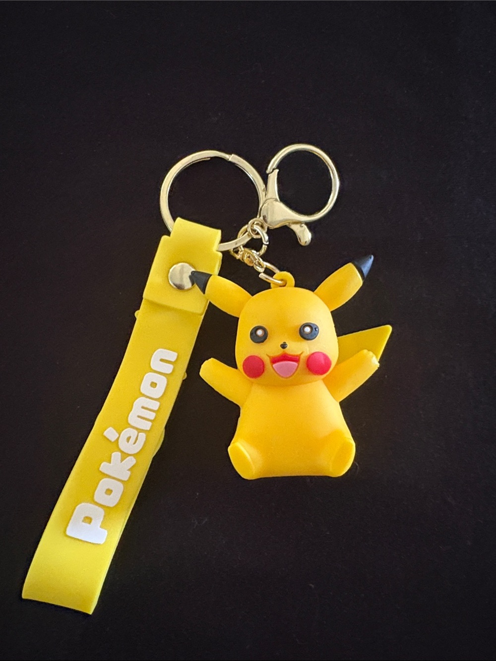 Pikachu Pokémon Yellow Keychain Bag Charm & Strap
